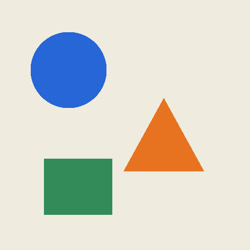 Non-sensitive test image with coloured shapes
